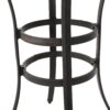 Traditional Style Cast Aluminum Bar Table With Lattice Design And Umbrella Holder - Bronze - Image 7