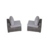 Minnesota - 9 Piece Sectional Sofa Set With Cushions - Gray Mix - Image 6