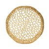 Modern Glam Mesh Coffee Table With Accents And - Gold - Image 5