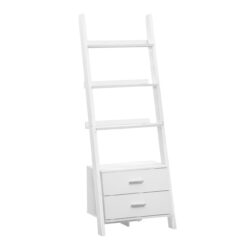 Etagere Bookcase Ladder 4 Tier - White