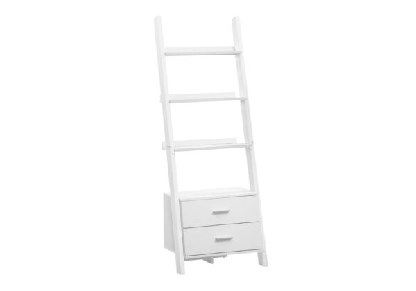 Etagere Bookcase Ladder 4 Tier - White