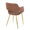 Margarite - Contemporary Dining / Chair (Set of 2) - Gold / Brown - Image 4