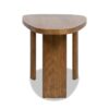 Melvin - Modern Oak Oblong Oval Console Desk - Cafe Brown Oak - Image 6