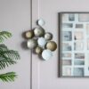 Contemporary Metal Wall Decor Accent - Golden / White - Image 8
