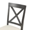 5 Pieces Dining Table And Chairs Set For 4 Persons, Kitchen Room Solid Wood Table With 4 Chairs - Gray - Image 15