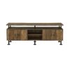 Ensata II - TV Stand - Rustic Oak / Black - Image 2