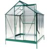 6.3'x6.2'x7' Polycarbonate Greenhouse, Heavy Duty Outdoor Aluminum Walk-In Green House Kit With Rain Gutter, Vent And Door For Backyard Garden - Green - Image 13
