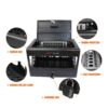 16 Bay Charging Cabinet For Laptop book, Locking Charging Station - Black - Image 9