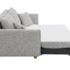 Oren - Chenille Sleeper Sectional Sofa With Storage 2 Toss Pillows - Gray - Image 6