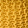 Bordeaux - Knitted Cotton Round Pouf, Versatile Ottoman And Floor Cushion - Yellow - Image 6