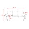 Luxurious Comfort Sofa - Gray - Image 8