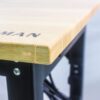 Metal Adjustable Worktable With Socket And Wooden Top - Black - Image 5