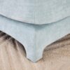 Elegant 2 Seater Sofa With Ottoman And Lumbar Pillows Chenille High Quality Wood - Sky Blue - Image 15