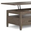 Lev - Lift Top Coffee Table - Smoky Brown - Image 9