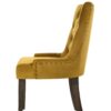 Farren - Velvet Side Chair (Set of 2) - Espresso / Yellow - Image 4