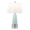 Penelope - Contemporary Table Lamp With Tiffany Blue / Silver / White - Image 2