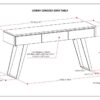 Lowry - Console Sofa Table - Natural - Image 11