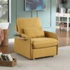 Huckleberry - Accent Chair With Storage Ottoman And Folding Side Table - Yellow - Image 9