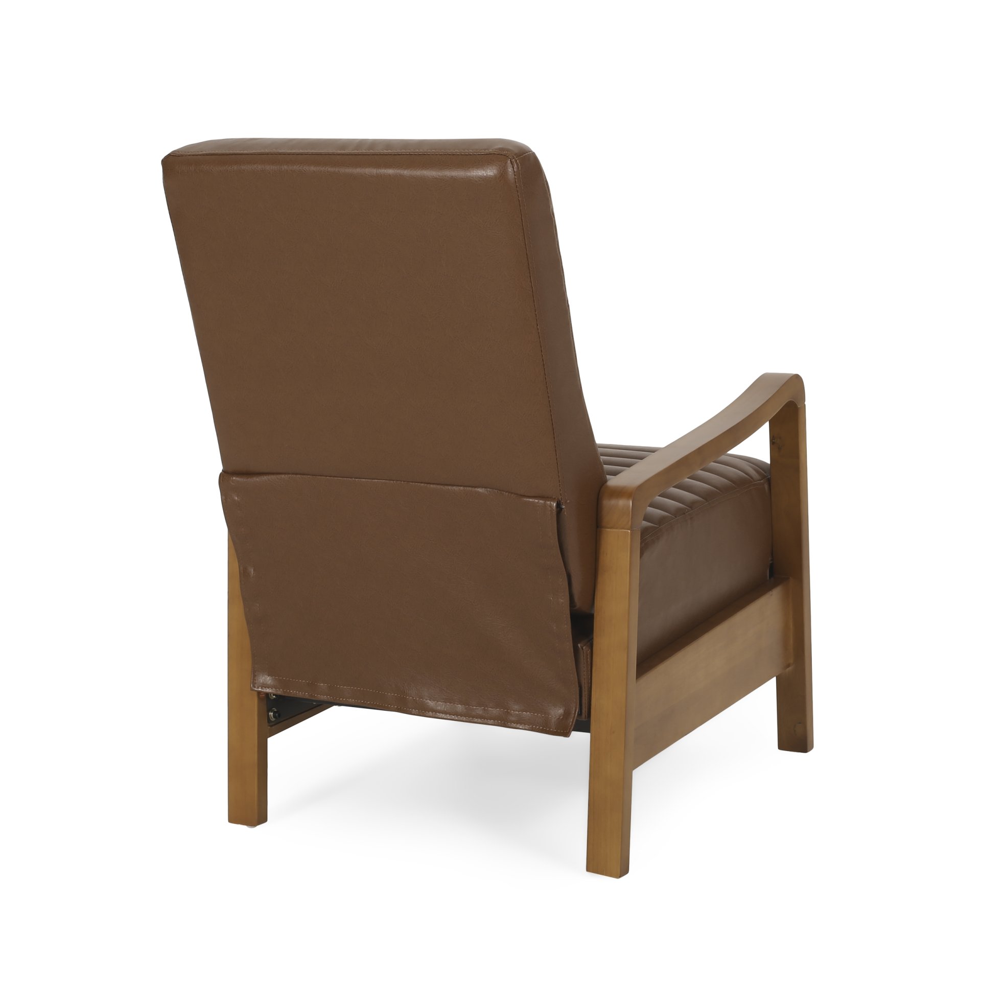 Manual Club Recliner - Light Brown - Image 12