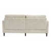 Modern Style Chenille 2 Seater Sofa With LED Light, USB Port, Storage Bag, Wood Legs - Beige - Image 23