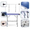 Large Size Grooming Table For Pet Dog And Cat With Adjustable Arm And Clamps Large Heavy Duty Animal Grooming Table - Blue - Image 6