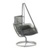 Reno - Outdoor Wicker Swivel Lounge Chair - Light Gray - Image 5