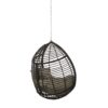 Morris - Teardrop Hanging Chair With 8Ft Chain And Water Resistant Cushions - Khaki / Brown - Image 8