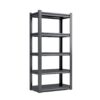 Industrial Heavy Duty Metal Garage Shelving Unit 5 Tier Adjustable Storage Rack - Brushed Nickel - Image 4
