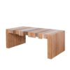Modern Rustic Coffee Table, Rectangular Center Table For Living Room - Multi / Multicolor - Image 6