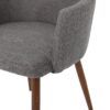 Elegant Dining Chair With Contoured Support - Light Gray - Image 12