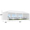 10X30' Outdoor Garden Gazebo Wedding Party Tent Canopy Marquee With 8 Removable Sidewalls - White - Image 4