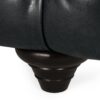 Comfy 3 Seat Sofa & Wooden Legs, For Living Room And Study - Black - Image 9