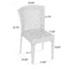 Farley - Stacking Sidechair (Set of 2) With Open Backrests - Gray - Image 3