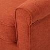 Classic Loveseat With Rolled Armrests And Button Tufting - Orange - Image 11