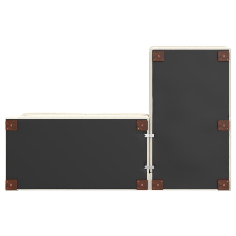 Charlie - Deep Seater Right Sectional Sofa - Cream - Image 12