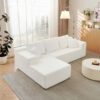 Modular Cloud Sectional Couch With L Shape Chaise - White - Image 6