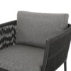 Hanford - Modern Club Chair With Woven Rope Design - Gray - Image 13