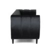 Miranda - Modern Glam Velvet 3 Seater Sofa - Black - Image 5