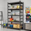 Heavy Duty Storage Rack, 5 Layer Adjustable Shelf, Suitable For Tool Rooms, Garages - Black - Image 2
