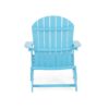Malibu Transitional Adirondack Chair With Foldable Design - Blue - Image 10
