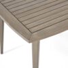 Modern Outdoor Square Acacia Wood Table With Straight Legs - Gray - Image 8