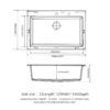 Kitchen Sink 33" X 22" Granite Composite Drop In Sink With Durable Construction - Black - Image 3