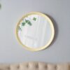 Transitional Decor Style Mango Wood Wall Mirror Wall Decor With Frame Of Solid Mango Wood For Bathroom, Entryway Console Lean Against Wall - Cream - Image 10