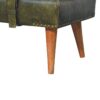Buffalo - Hide Leather Bench - Olive Green - Image 3