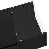 LED Coffee Table, Modern Center Table, Coffee Table With Open Storage Compartment And 2 Hidden Drawers For Living Room - Black - Image 12