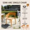 1 Piece Designed Single Chair, UV Resistant, Waterproof And Wear Resistant - Tropical Orange - Image 23