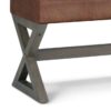 Salinger - Large Ottoman Bench - Distressed Saddle Brown - Image 3
