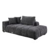 Chosen - Sectional Sofa With Toss Pillows With 2 Chaises With Ottoman - Gray - Image 11
