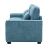Modern Fabric Sofa With Plush Cushions, Sleek Arm Design, Sturdy Solid Wood Frame - Blue - Image 9
