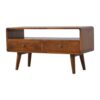 Curved Media Unit - Chestnut - Image 3